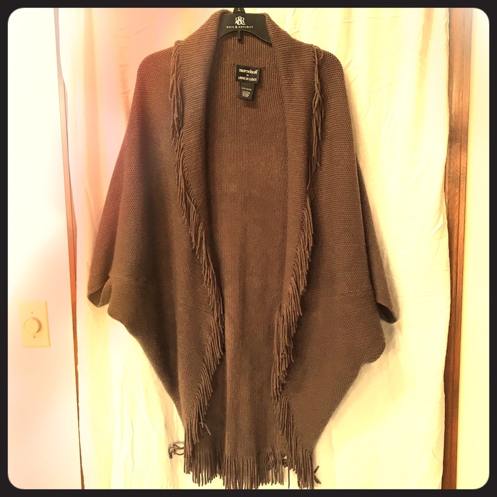 Brown soft cozy oversized cardigan